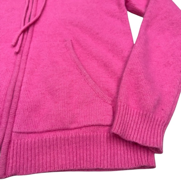 Isaac Mizrahi For Target Angora Wool Hoodie Women’s M Pink Full Zip Up Cardigan - Picture 6 of 10